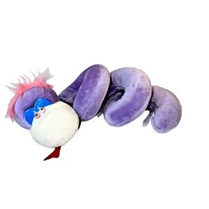 Vtg 1983 Amtoy Pink Coiled Rattle Girl Snake  American Greetings Plush NO Bow